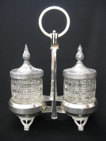 Victorian Silverplate Double Pickle