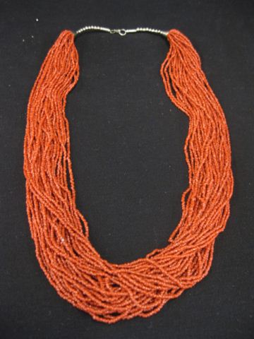 Red Coral Necklace Indian Style 14c2b6