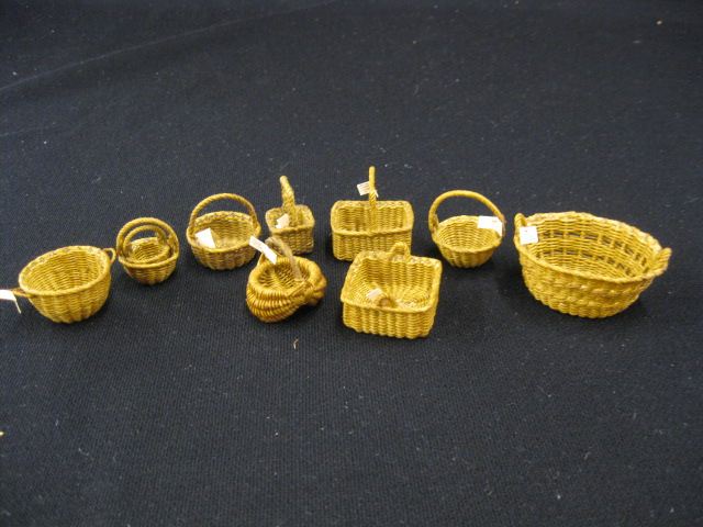 Collection of 10 Miniature Baskets 14c2b1