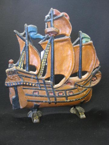 Spanish Galleon Cast Iron Figural 14c2e0