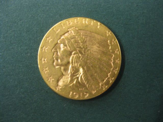 1912 U.S. $2.50 Indian Head Gold