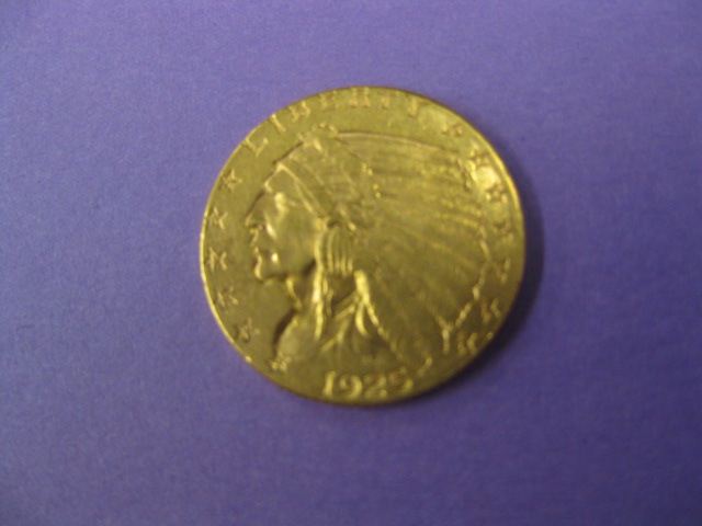1925 U.S. $2.50 Indian Head Gold