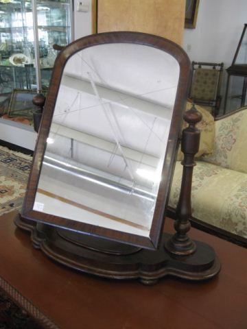Mahogany Dressing Mirror with oval jewelry