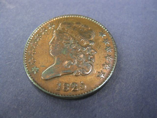 1825 U S Half Cent extra fine 14c310