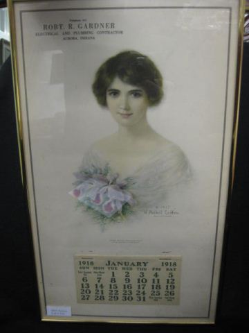 1918 Advertising Calendar Young 14c34c