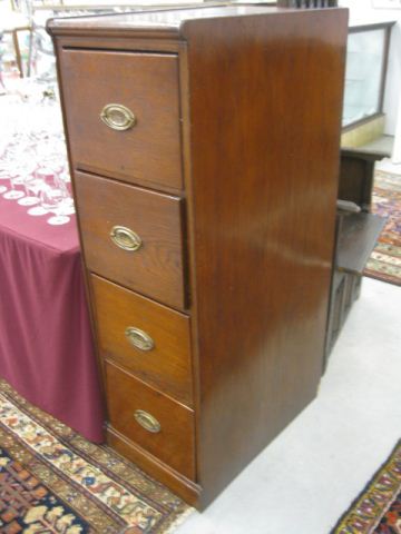 Antique Oak Filing Cabinet four drawer