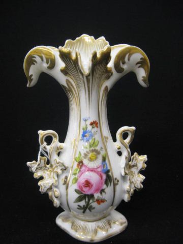 Old Paris Porcelain Vase floral