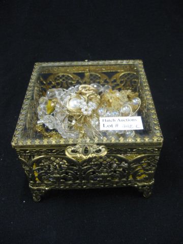 Italian Metalwork Jewelry Box with 14c397
