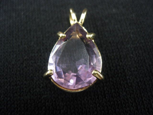 Amethyst Pendant 8 carat pear shape