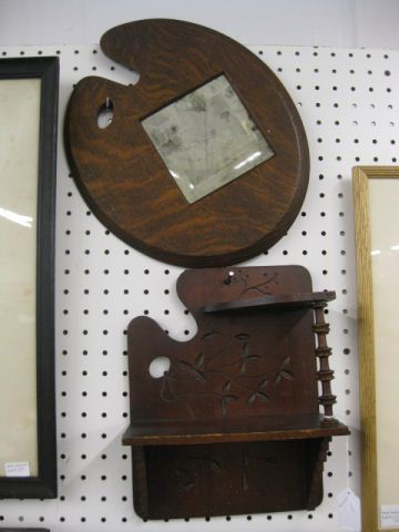 2 Wall Items Curio Shelf and Mirror 14c3cc