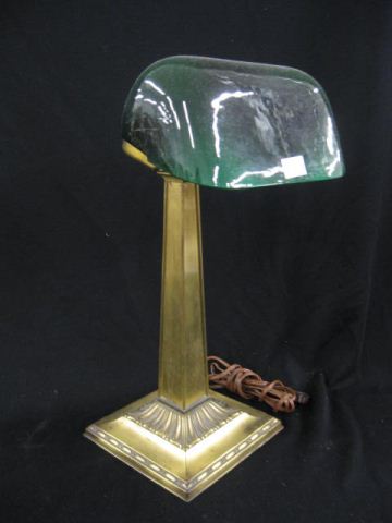 Emeraldlite Desk Lamp bronzed base signed