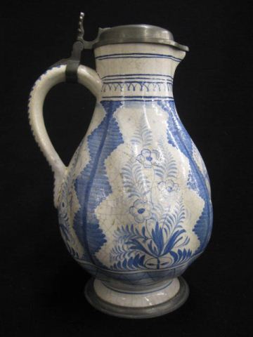 Early Stein Delft Style basket of fruit