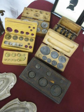 Lot of Old Weights and sets of