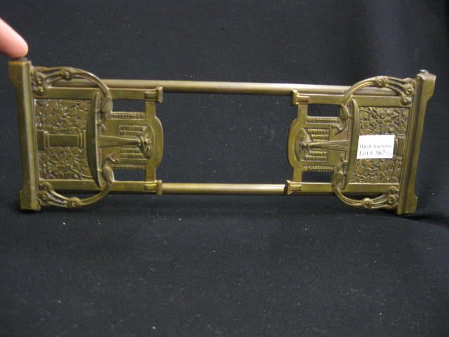 Art Deco Brass Book Stand telescopic 14c3fc