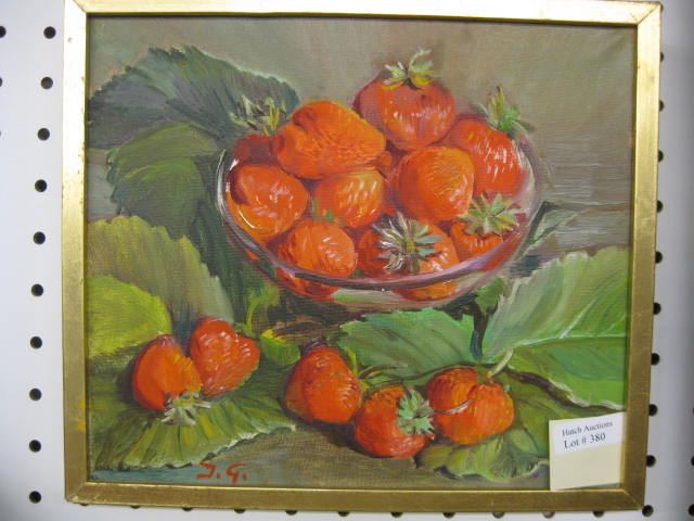 Oil Painting Still Life with Strawberries 14c415
