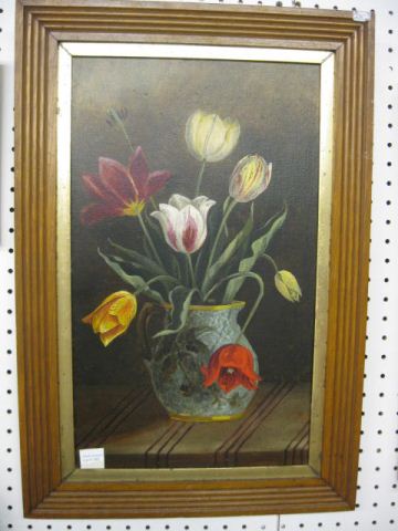Oil Painting Floral Still LIfe 14c417