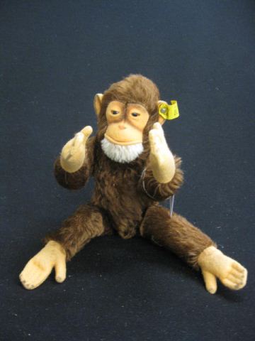 Steiff Plush Toy Monkey jointed