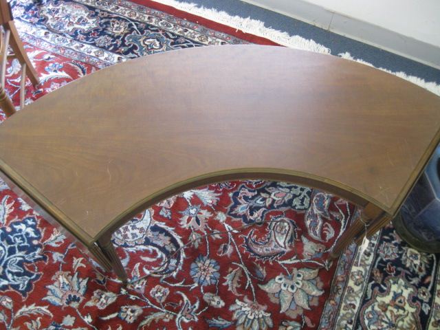 Mahogany Coffee Table oval glass