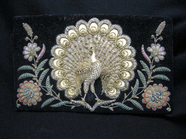 Antique Embroidered Clutch Purse
