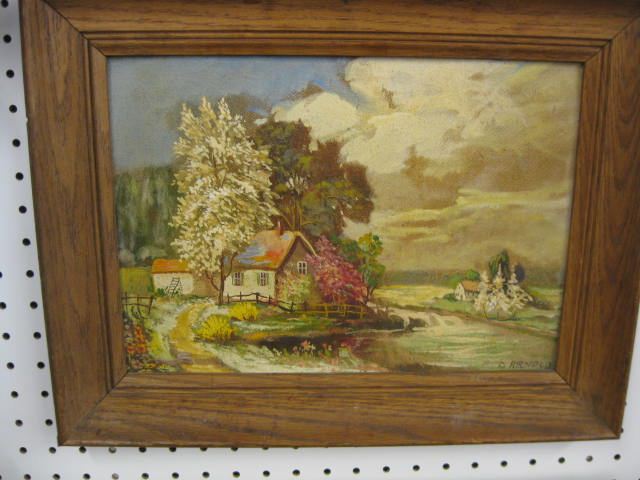 D. Arnold Oil Cottage beside a