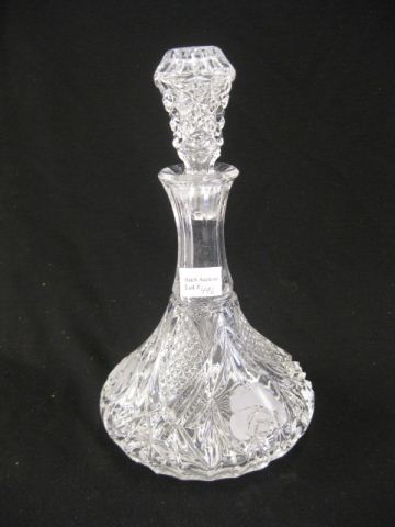 Crystal Ship s Decanter rose decor 14c498