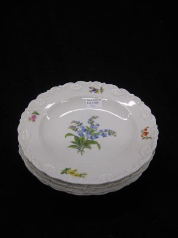 4 Meissen Porcelain Soup Plates 14c4a2