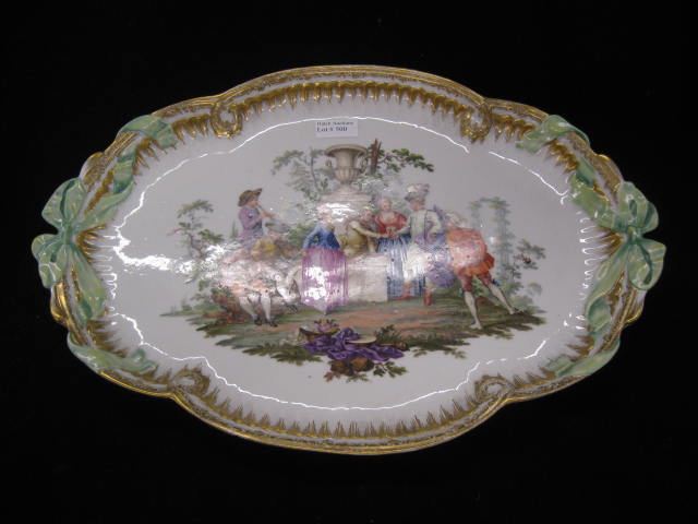 Meissen Porcelain Handpainted Tray 14c49c