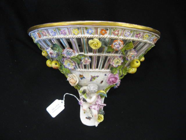 Meissen Porcelain Wall Sconce elaborateapplied 14c49d