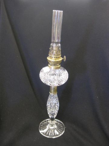 Cut Glass Oil Lamp Diamond Design 14c4b8