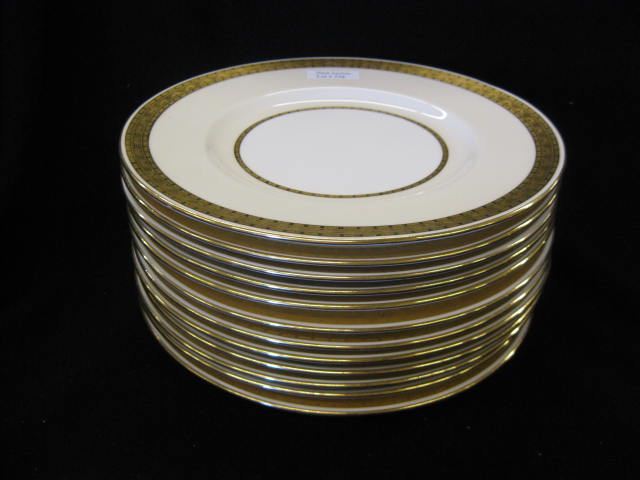 Set of 12 Minton Gold Encrusted