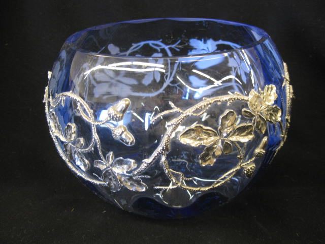 Art Glass Vase sapphire blue with