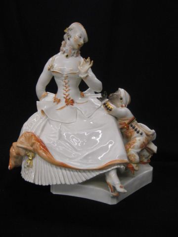 Meissen Porcelain Figurine Lady with