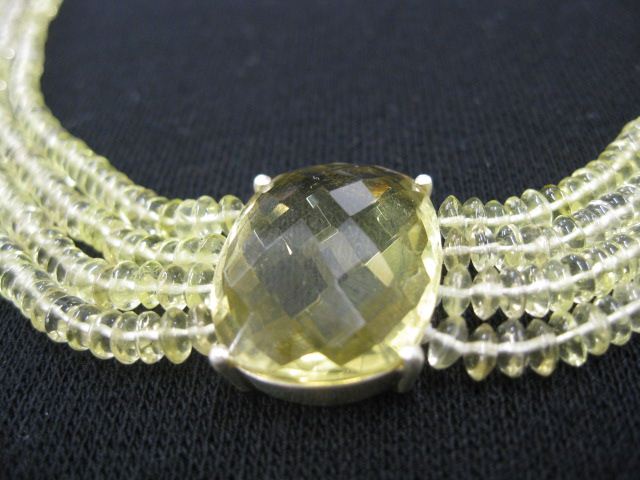 Lemon Citrine Necklace 18 carat 14c503