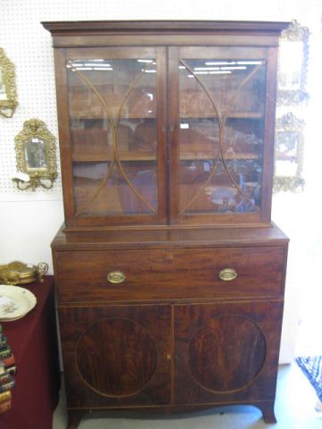 Period Secretary Bookcase glass