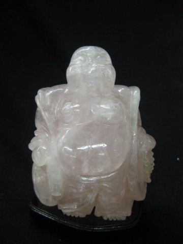 Carved Rose Quartz Figurine of