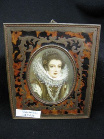 French Miniature Painting on Ivory