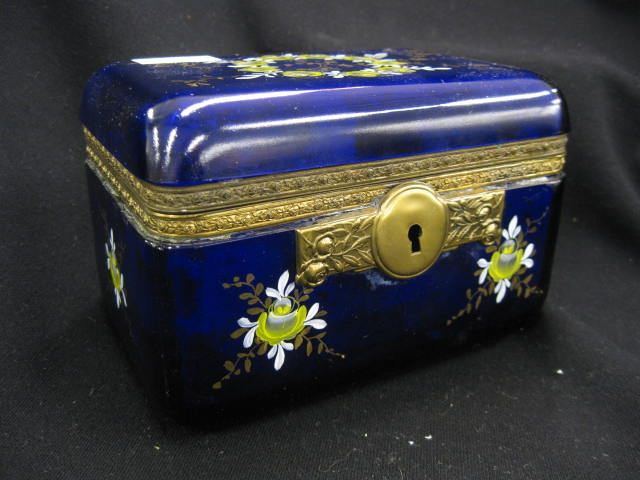 Victorian Art Glass Dresser Box