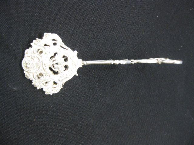 Dutch Sterling Pastry Tongs elaborate 14c564