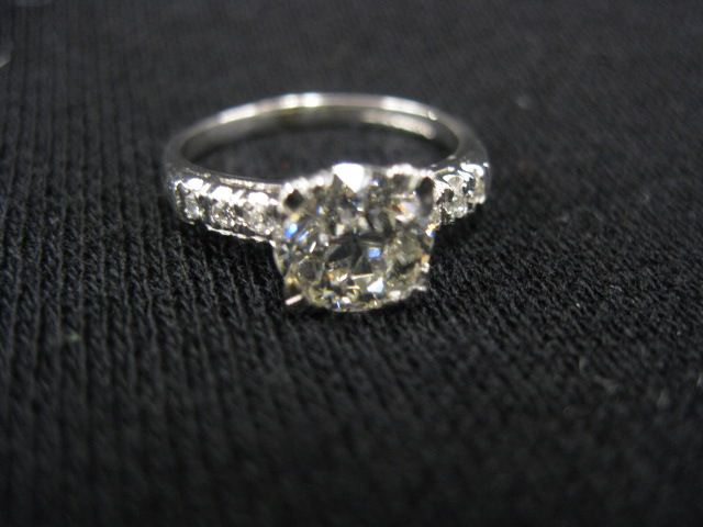 Diamond Platinum Ring 1 35 carat 14c57b