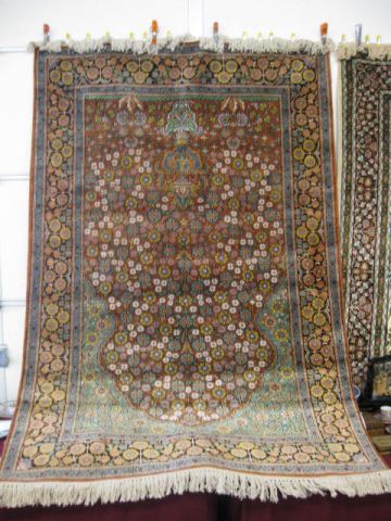 Silk Tabriz Style Persian Handmade 14c595