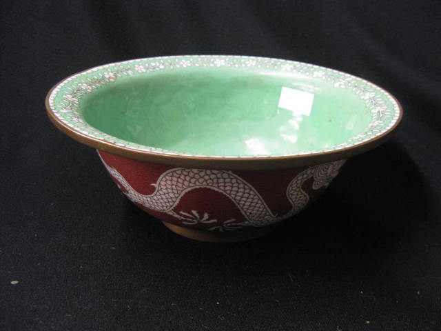 Chinese Cloisonne Bowl with Dragon