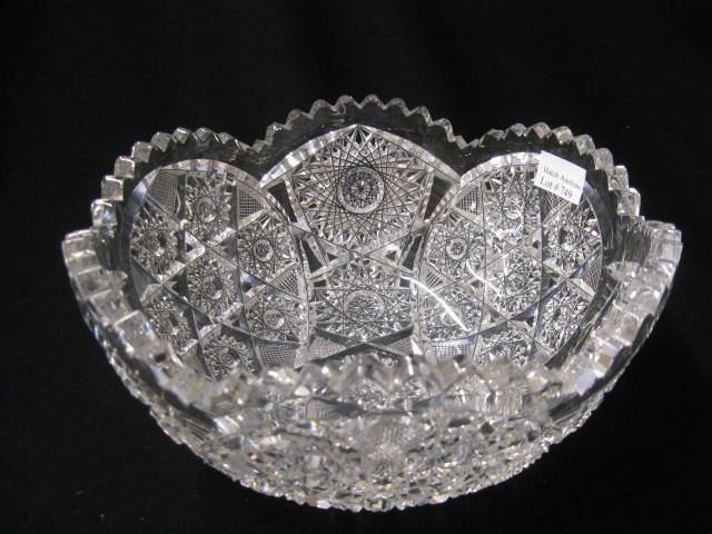 Cut Glass Bowl star center with
