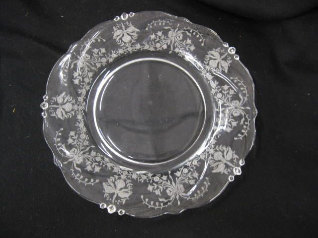 Set of 6 Heisey ''Orchid'' Crystal