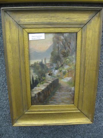 Hugh D.T. Glazebrook Oil Lake Como scene