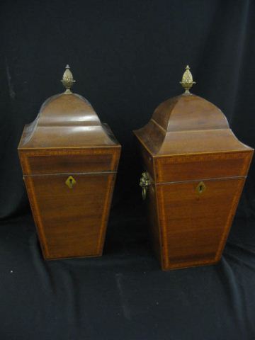 Pair of English Mahogany Knife