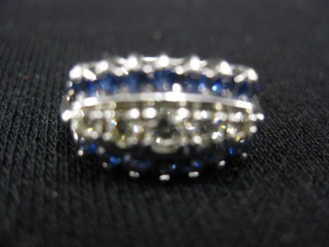 Sapphire & Diamond Ring 5 round