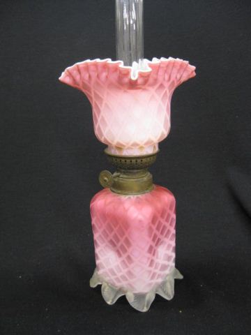 Victorian Miniature Oil Lamp M.O.P.satin