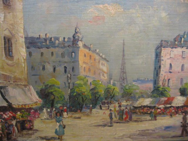 French Impressionist oil cityscape 14c64d