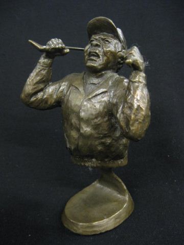 Mark Hopkins Bronze ''Angry Golfer''
