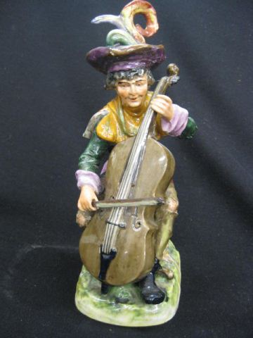 German Porcelain Figurine of Musicianwith 14c697